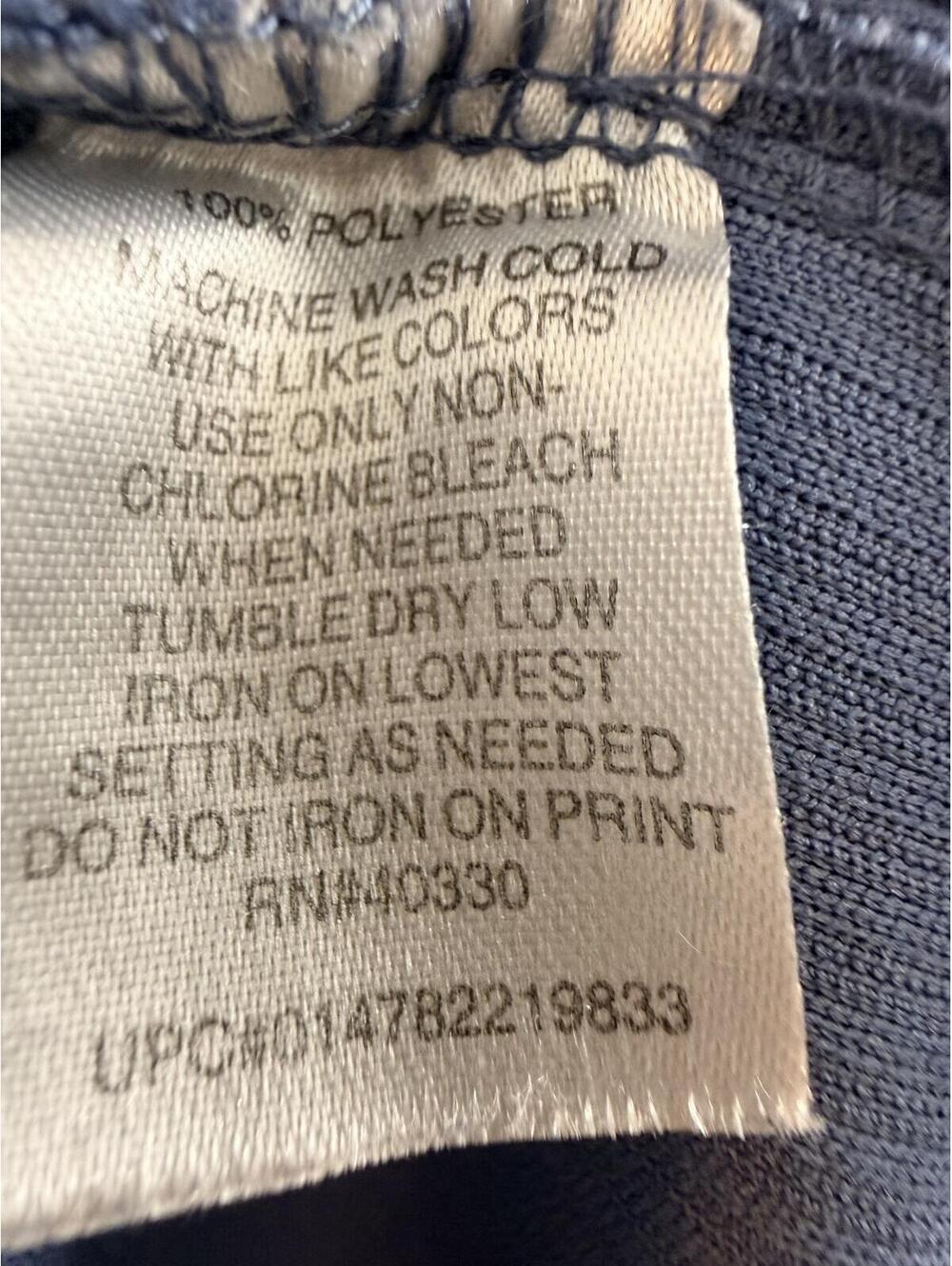Men Regular Large Blue Ribbed Polo Shirt Half Zip - Picture 4 of 5